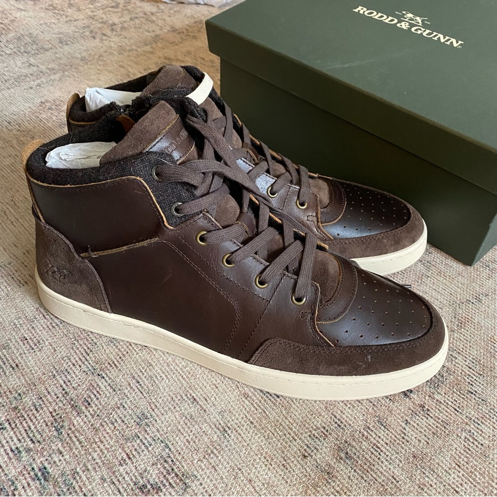 Rodd & Gunn Sussex Leather Hightops Size 45
